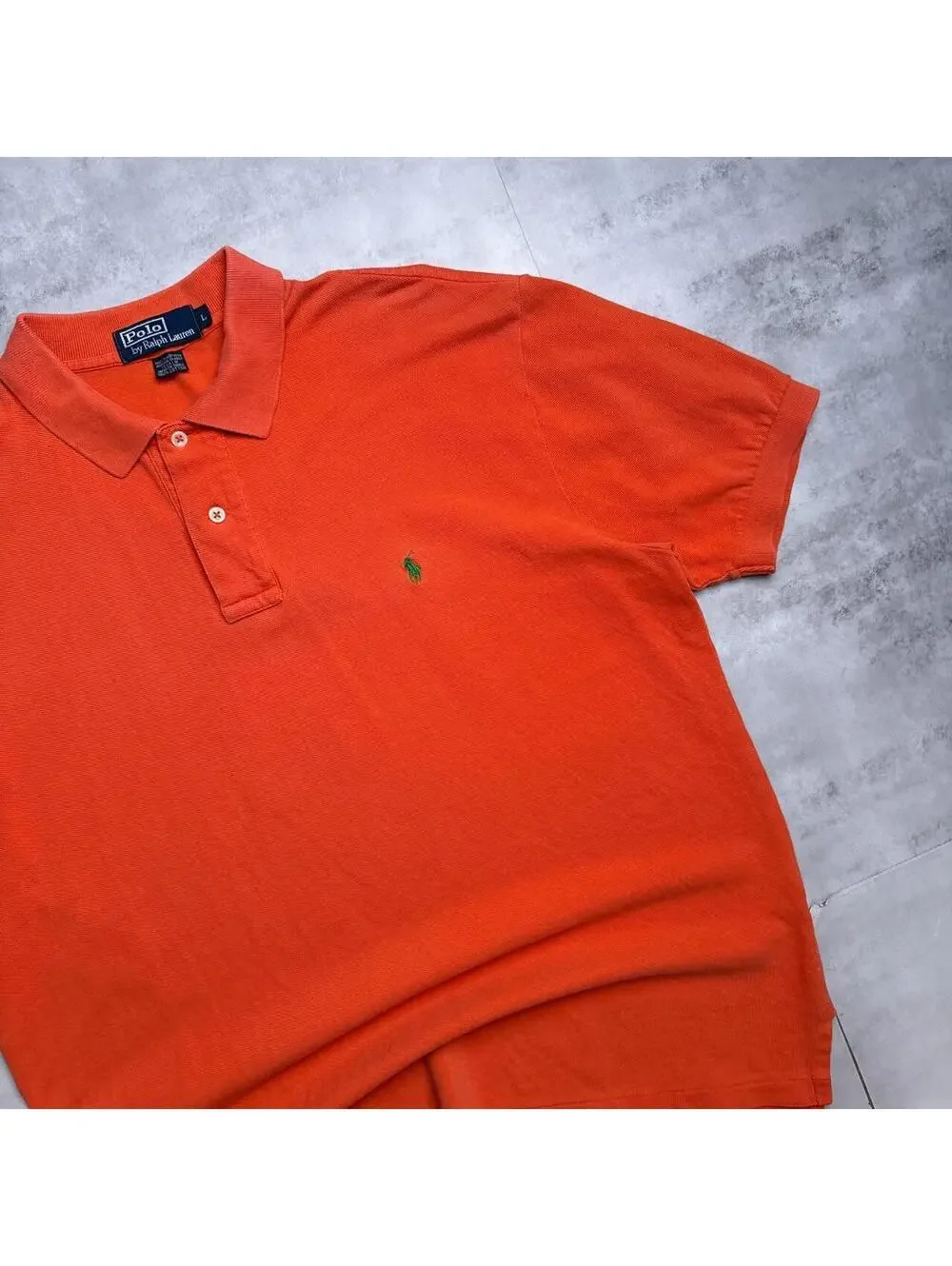Y2K Polo Ralph Lauren 00s Polo orange shirt